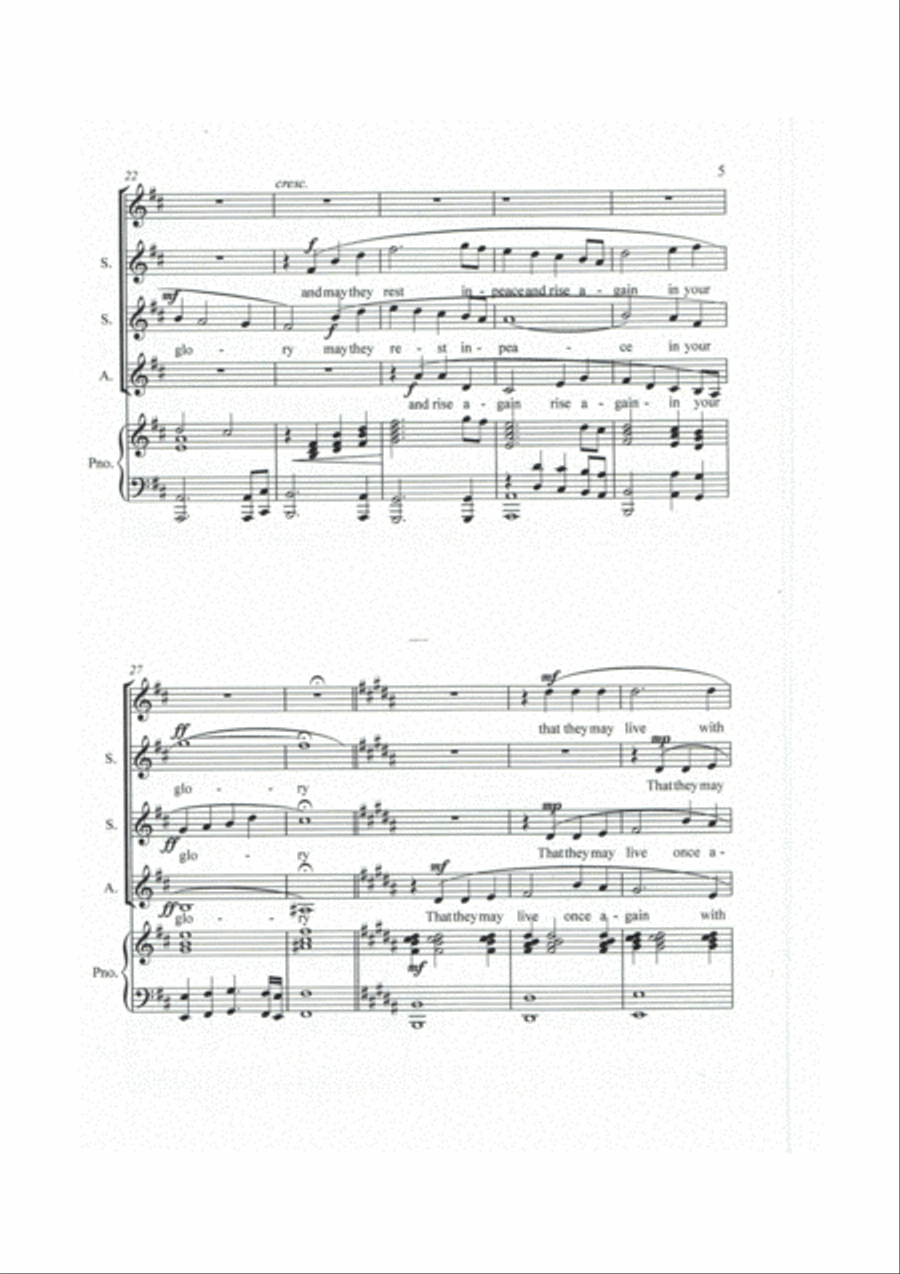 Eternal Peace Choir scores gallery preview page 5
