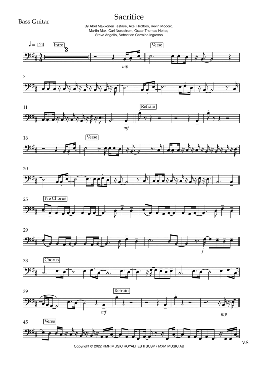 Sacrifice String Duet scores gallery preview page 1