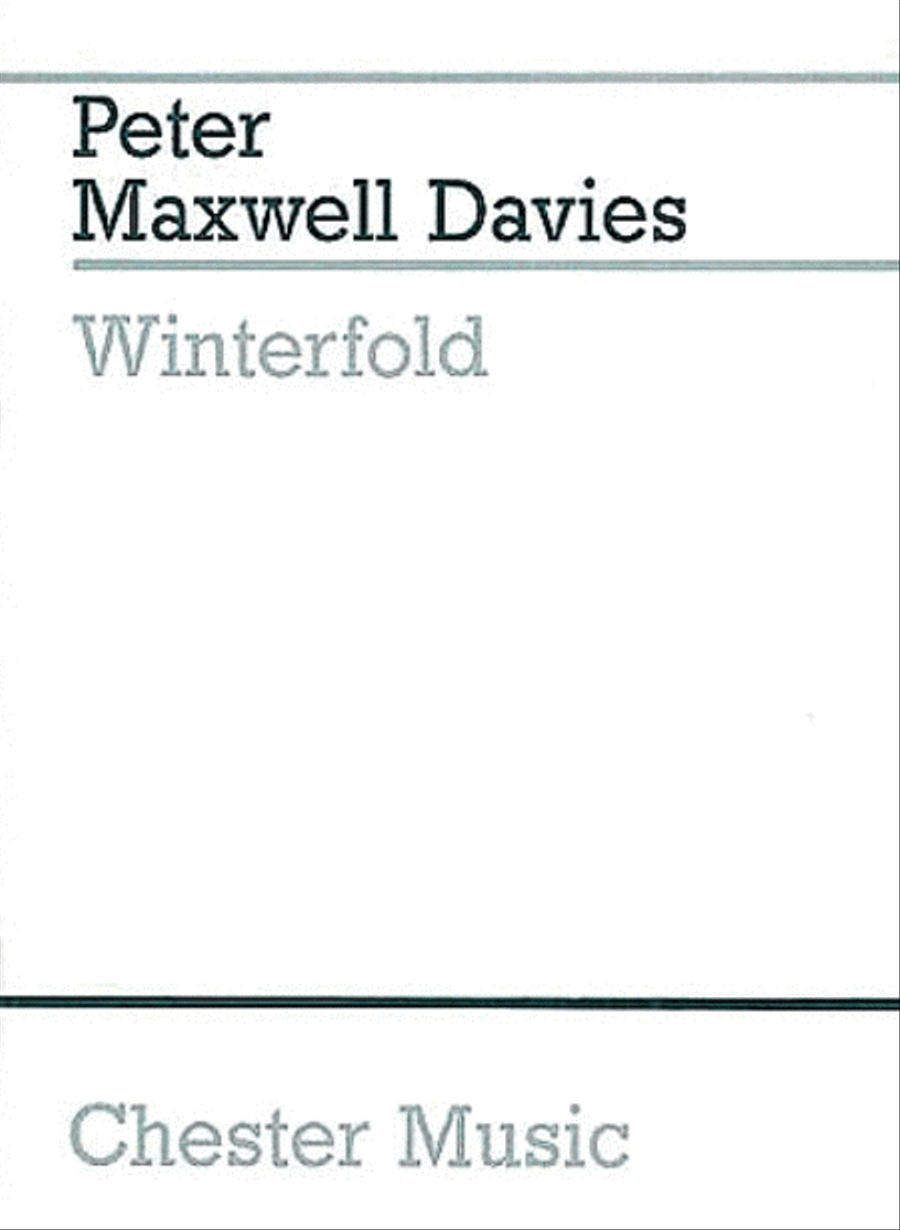 Peter Maxwell Davies: Threnody On A Plainsong For Michael Vyner Orchestra scores gallery preview page 1