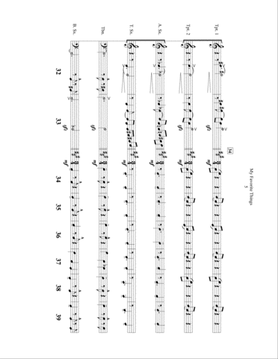 My Favorite Things Tenor Saxophone scores gallery preview page 5