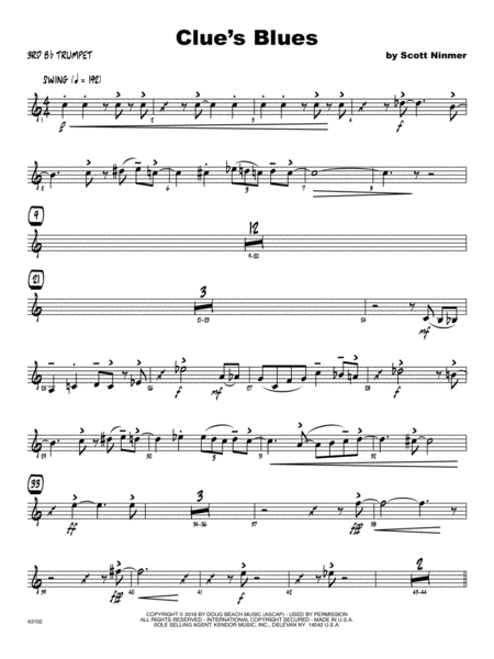 Clue's Blues - 3rd Bb Trumpet