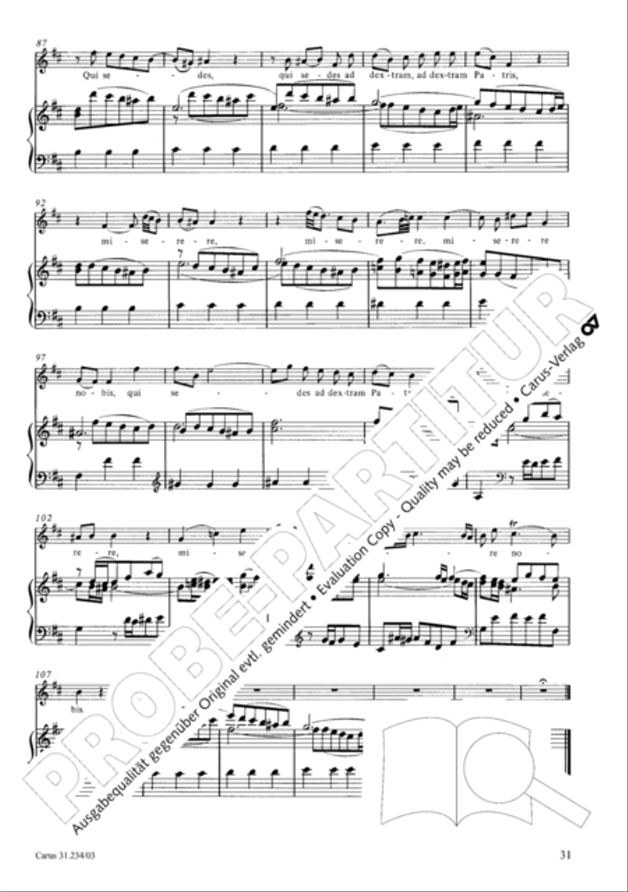 Mass in A major Mass in A major 4-Part scores gallery preview page 34
