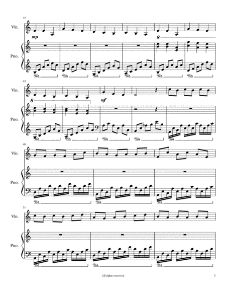 Nocturne #36 by: Ronald J. Karle Arrangement for Violin and Piano image number null