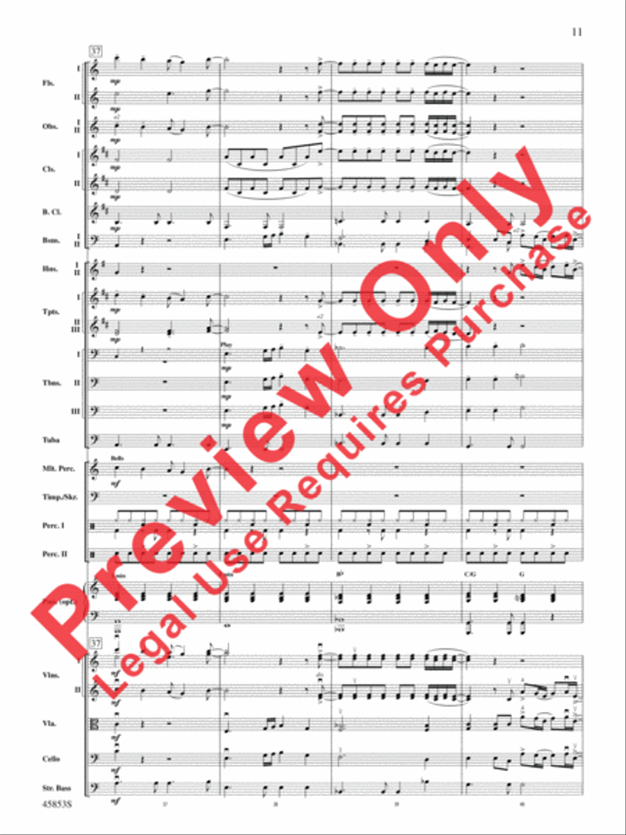 The Best of Bruno Mars Full Orchestra scores gallery preview page 11