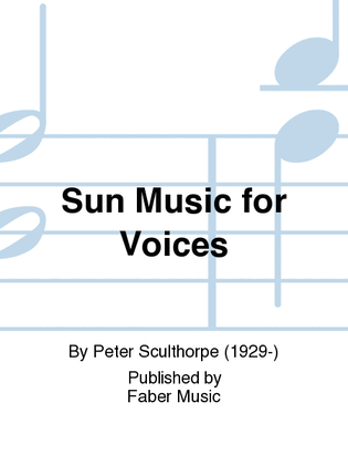 Book cover for Sun Music for Voices