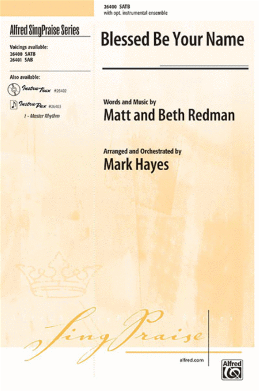 Blessed Be Your Name 4-Part scores gallery preview page 1