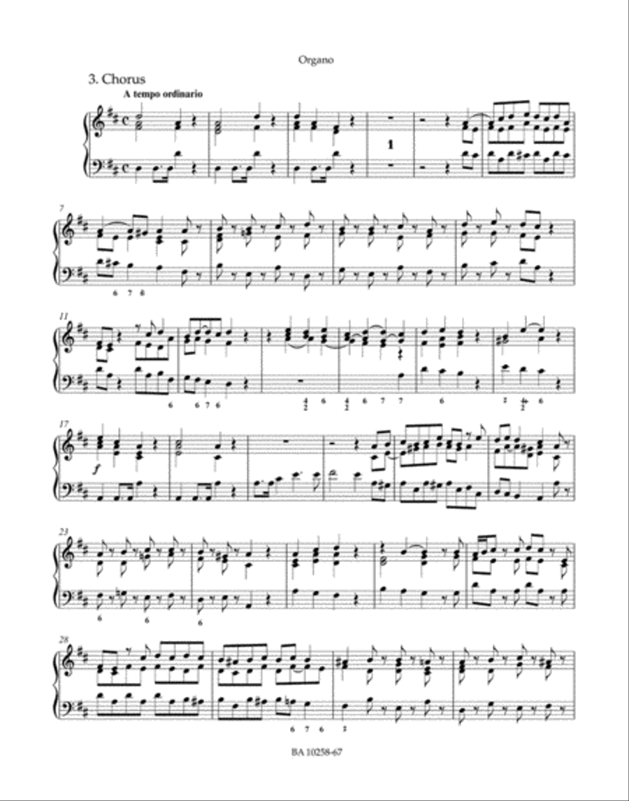 Zadok the priest HWV 258 Organ scores gallery preview page 2