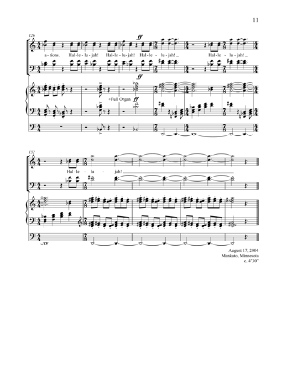 Praise the Lord, O My Soul 4-Part scores gallery preview page 11