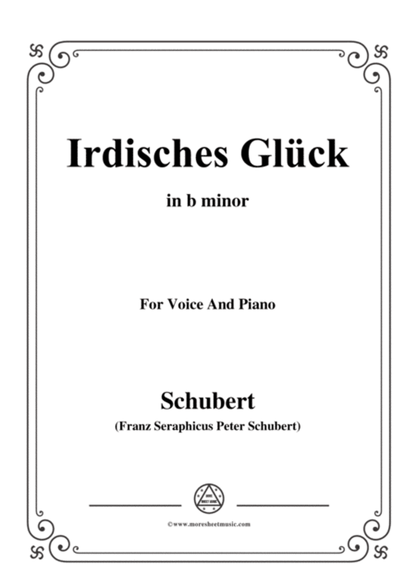 Schubert-Irdisches Glück,Op.95 No.4,in b minor,for Voice&Piano image number null