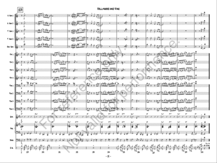 Hollywood and Vine Jazz Ensemble scores gallery preview page 12
