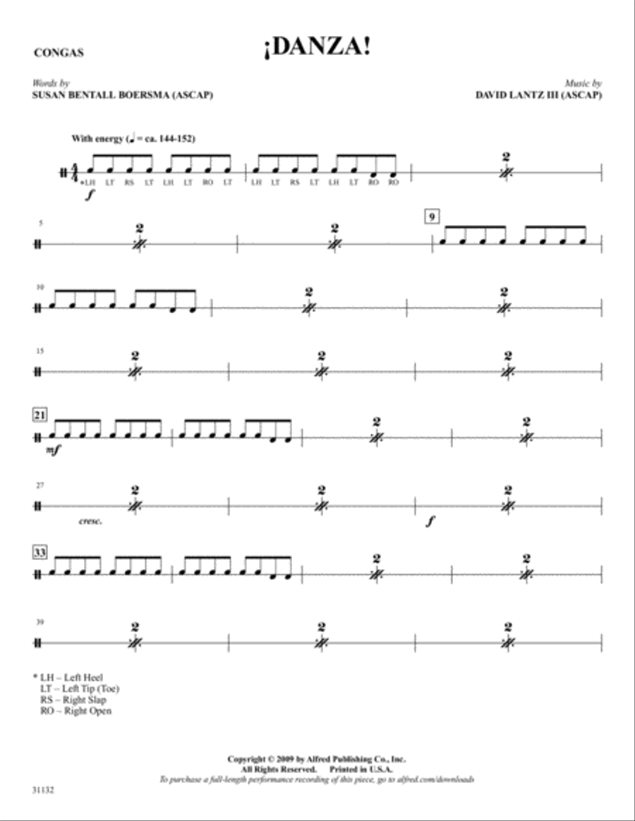 ¡Danza!: 3rd Percussion Percussion scores gallery preview page 1