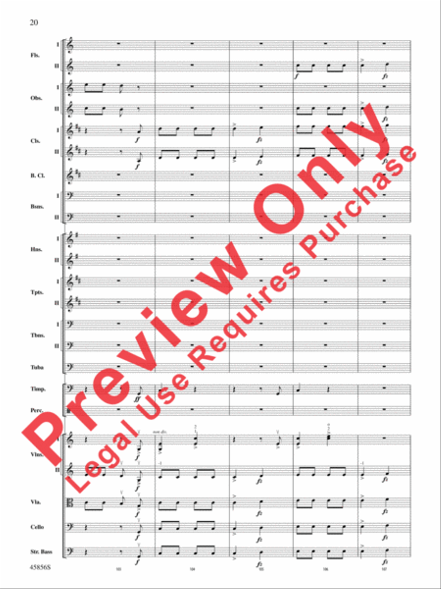Academic Festival Overture, Op. 80 Full Orchestra scores gallery preview page 20