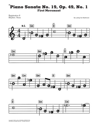 Book cover for Piano Sonata No. 19, First Movement