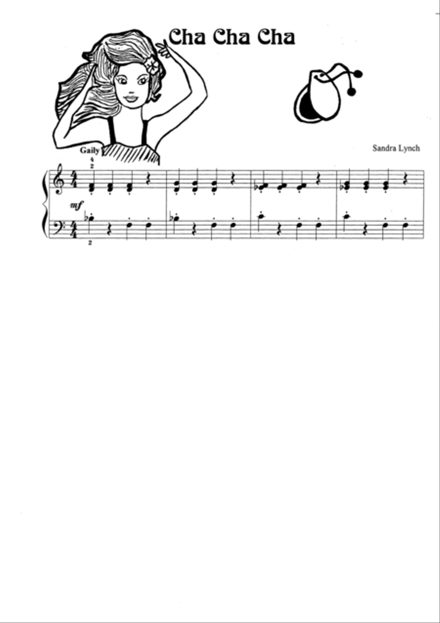 Cha Cha Cha (with Teacher's Accompaniment) Easy Piano scores gallery preview page 1
