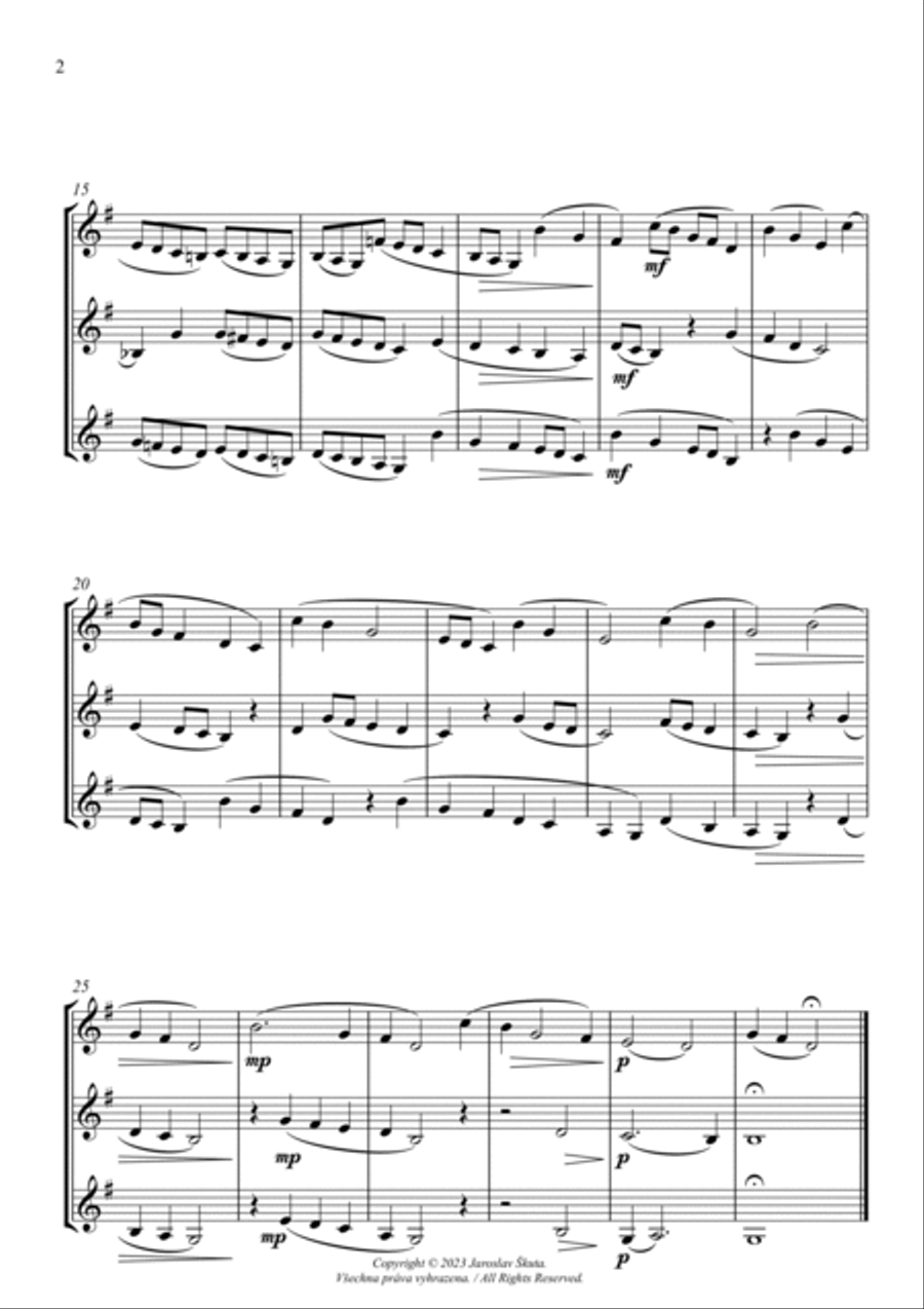 Seasons - Autumn suite for 3 clarinets Woodwind Trio scores gallery preview page 5