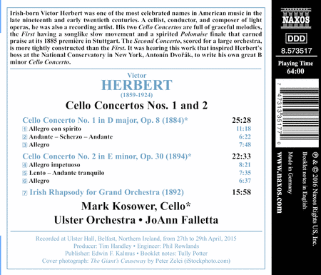 Victor Herbert: Cello Concertos, Nos. 1 & 2