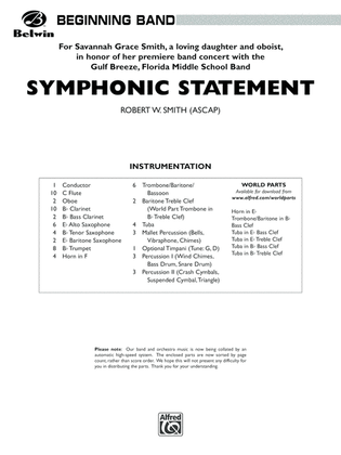 Symphonic Statement: Score