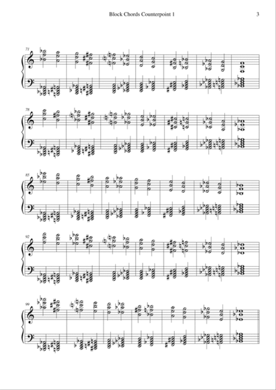 Block Chords Counterpoint 1 Piano Method scores gallery preview page 3