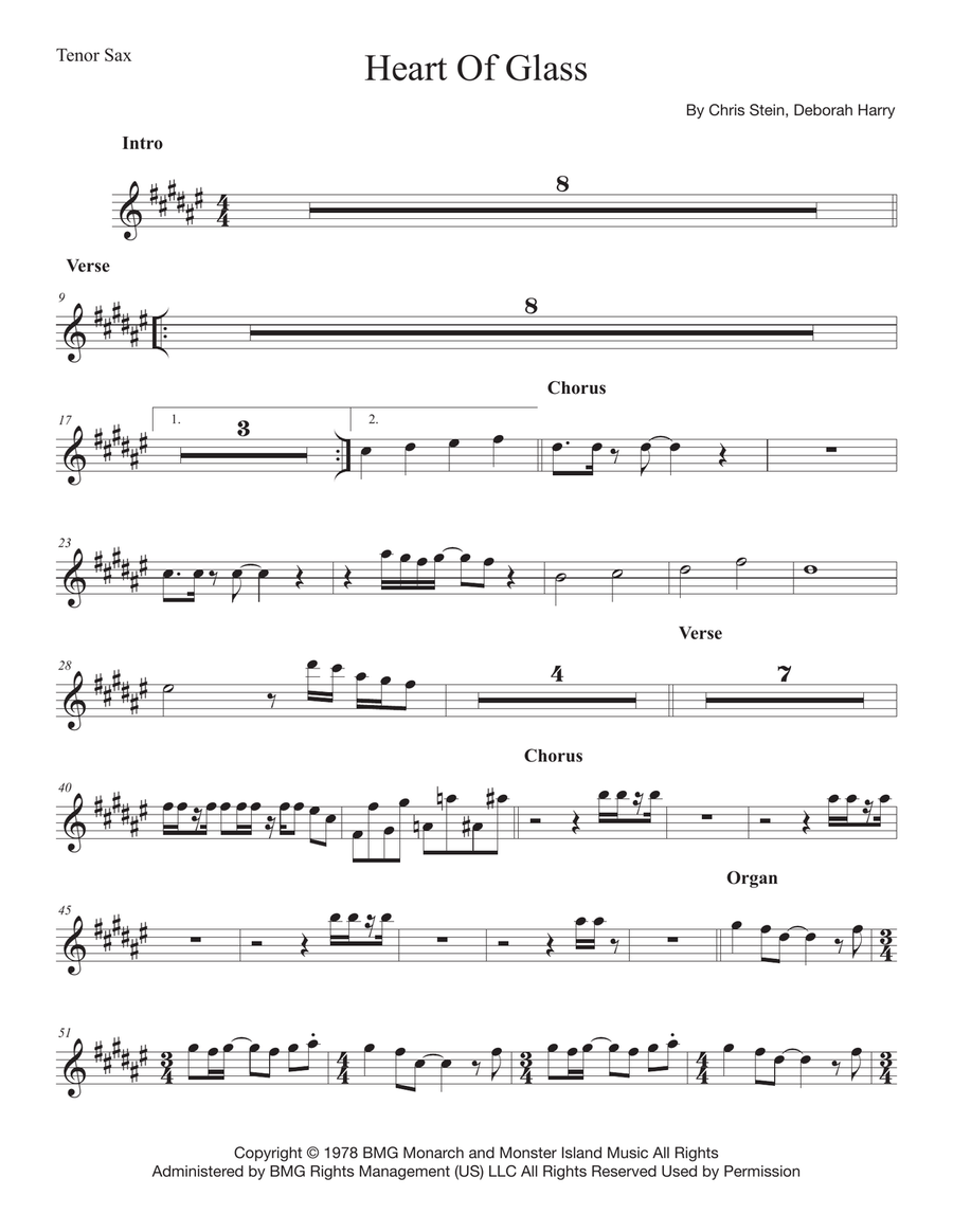 Heart Of Glass Small Ensemble scores gallery preview page 6
