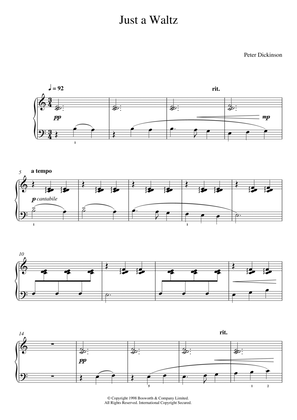 Just A Waltz (From 'Eight Very Easy Pieces For Piano')