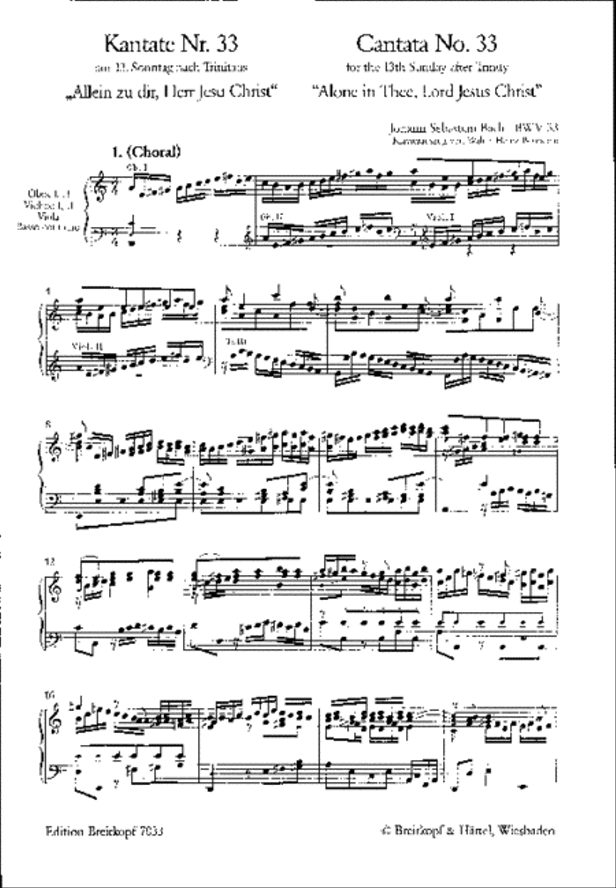 Cantata BWV 33 “Alone in Thee, Lord Jesus Christ” ATB scores gallery preview page 2