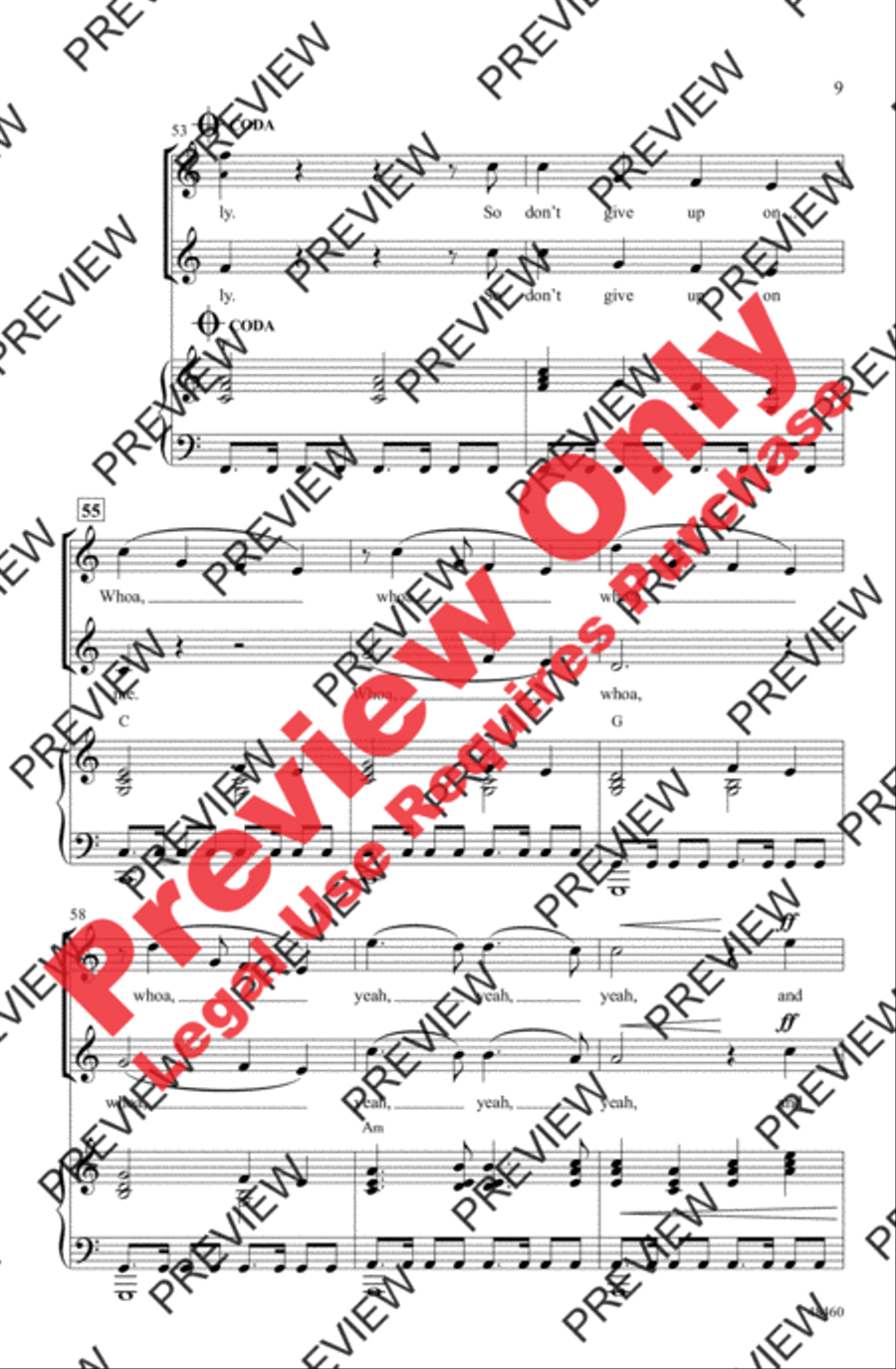 Don't Give Up on Me 2-Part scores gallery preview page 9