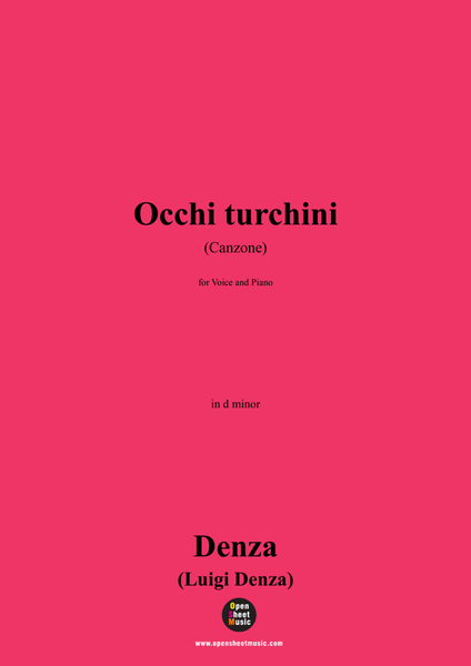 Denza-Occhi turchini(Canzone),in d minor
