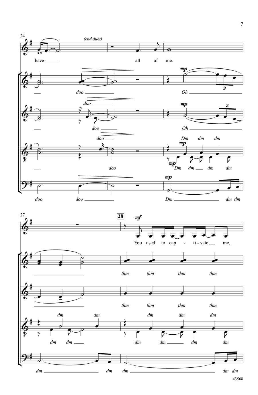 My Immortal by Ben Moody A Cappella - Digital Sheet Music page 6