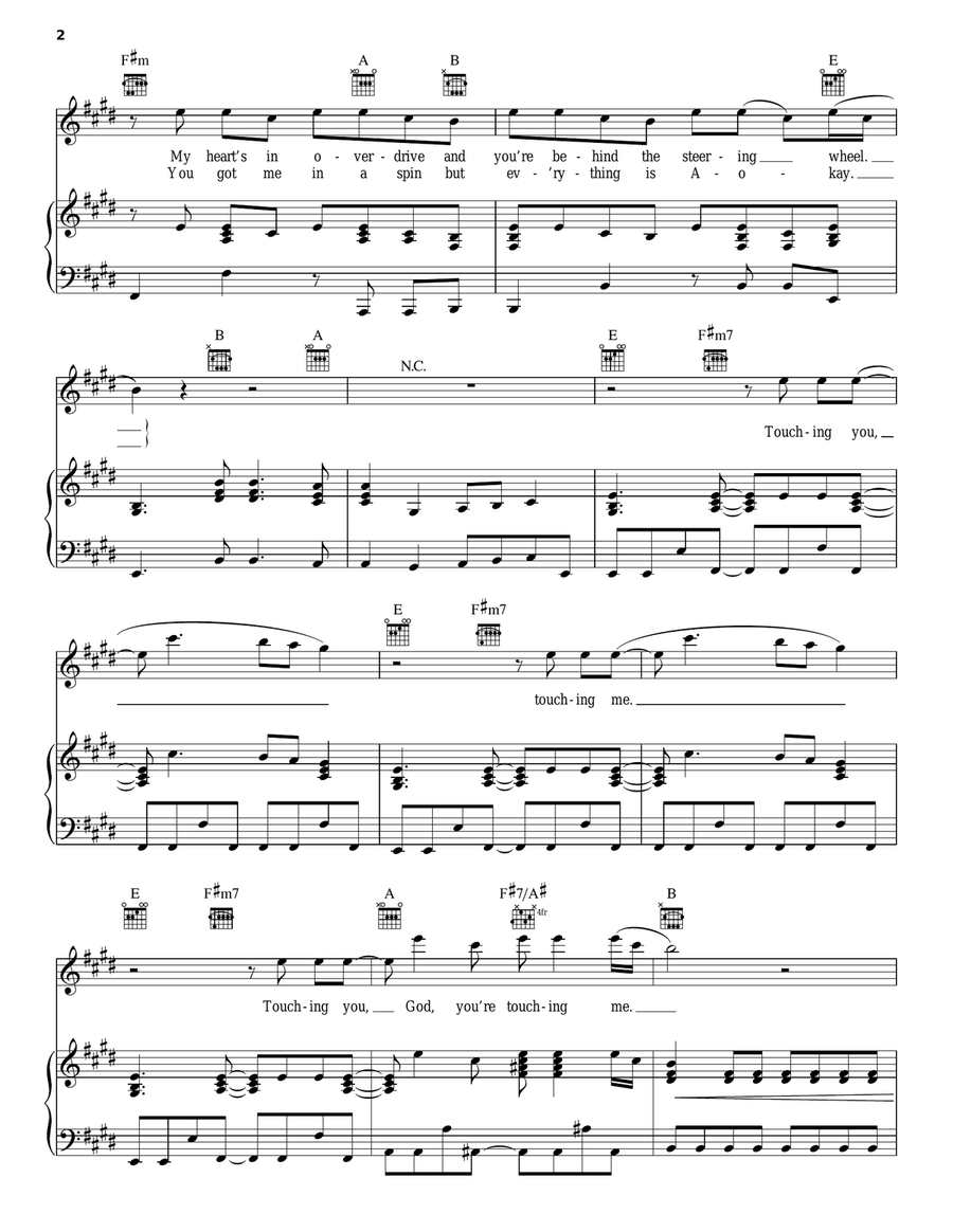 I Believe In A Thing Called Love Piano, Vocal, Guitar scores gallery preview page 2