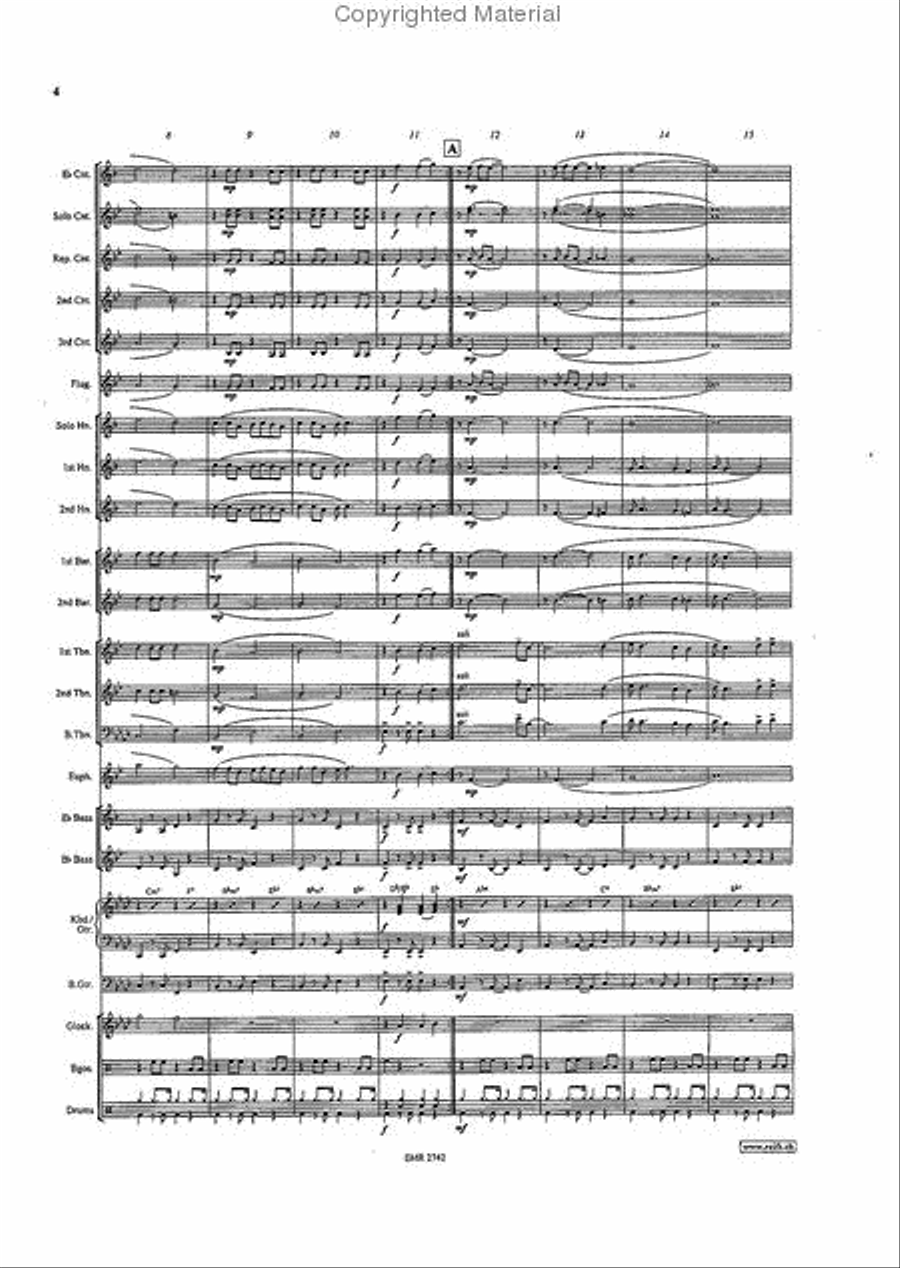 Raindrops Keep Fallin' On My Head Brass Band scores gallery preview page 4