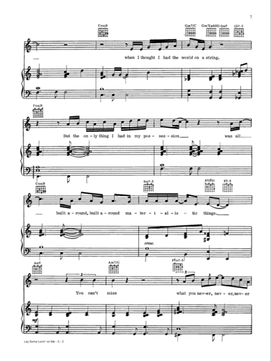 Lay Some Lovin' On Me Piano, Vocal, Guitar scores gallery preview page 2