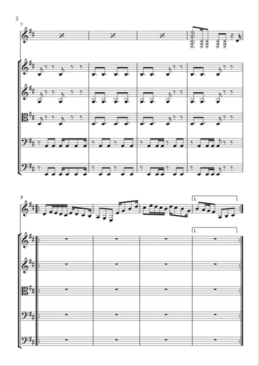 Almapu - for Guitar and String Quintet Chamber Orchestra scores gallery preview page 2