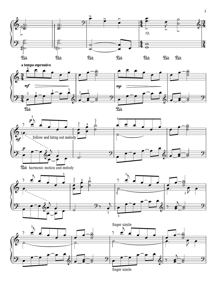 Silent Night Silent Night Piano Solo scores gallery preview page 3