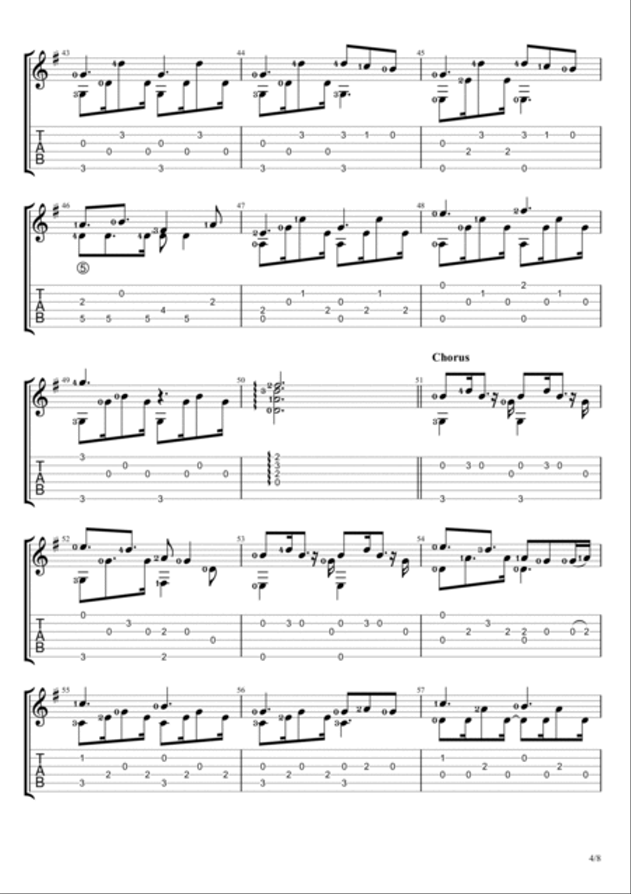 A Thousand Years Electric Guitar scores gallery preview page 4