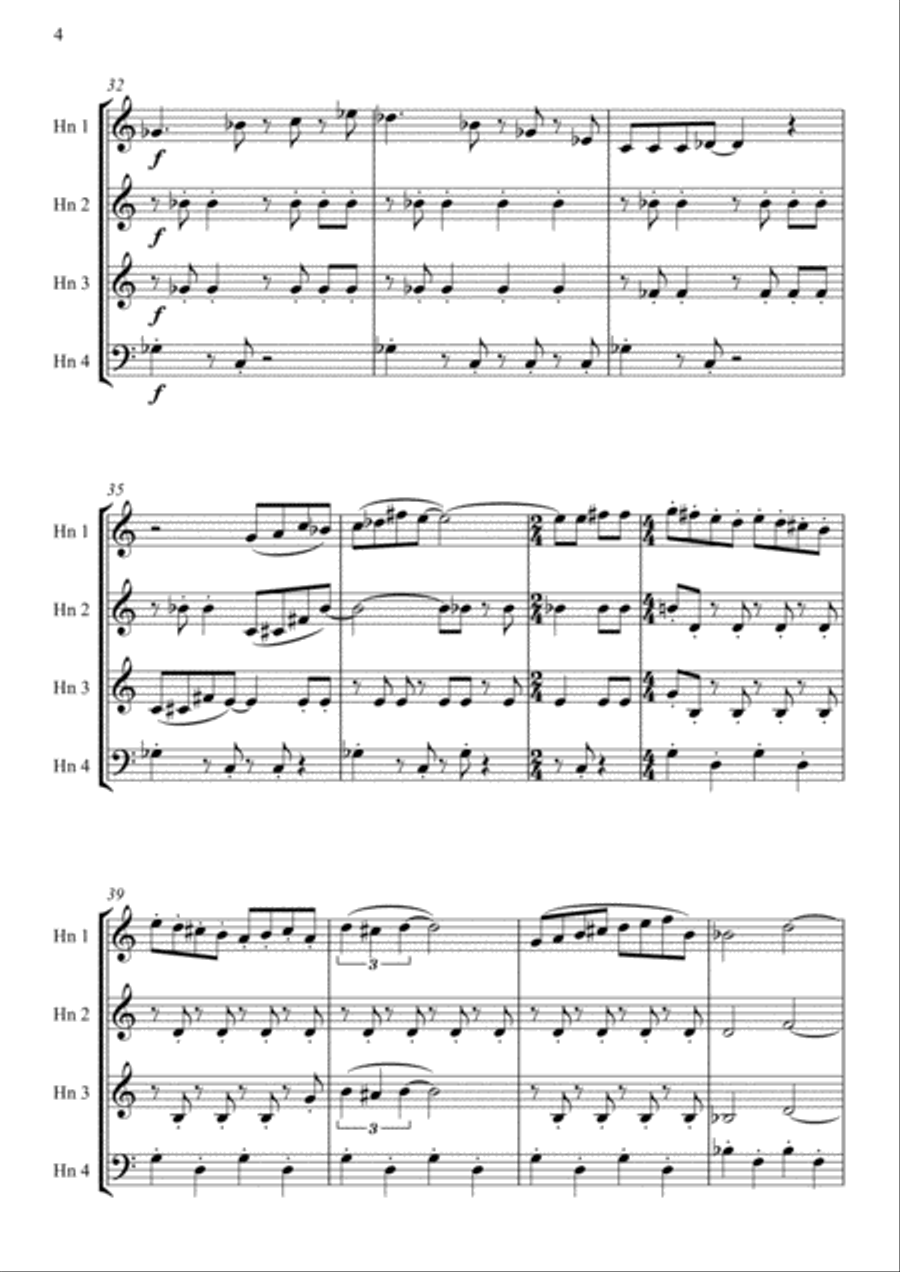 Theme From The Simpsons TM from the Twentieth Century Fox Television Series THE SIMPSONS Brass Ensemble scores gallery preview page 5