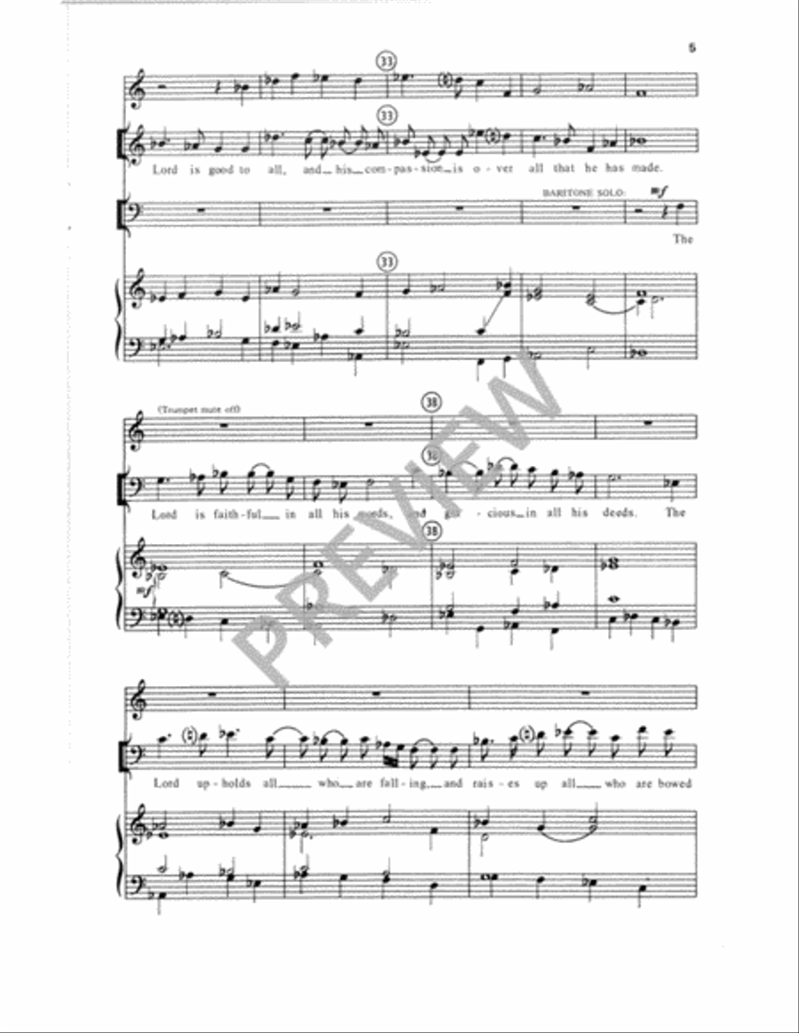 Psalm 145 Unison Choir scores gallery preview page 6