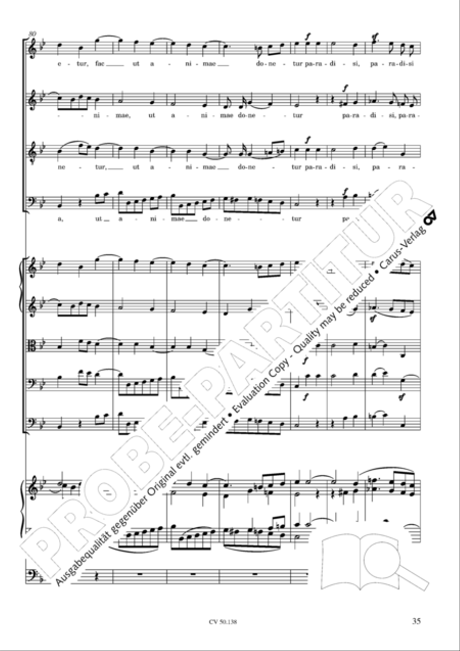 Stabat Mater in G minor 4-Part scores gallery preview page 36