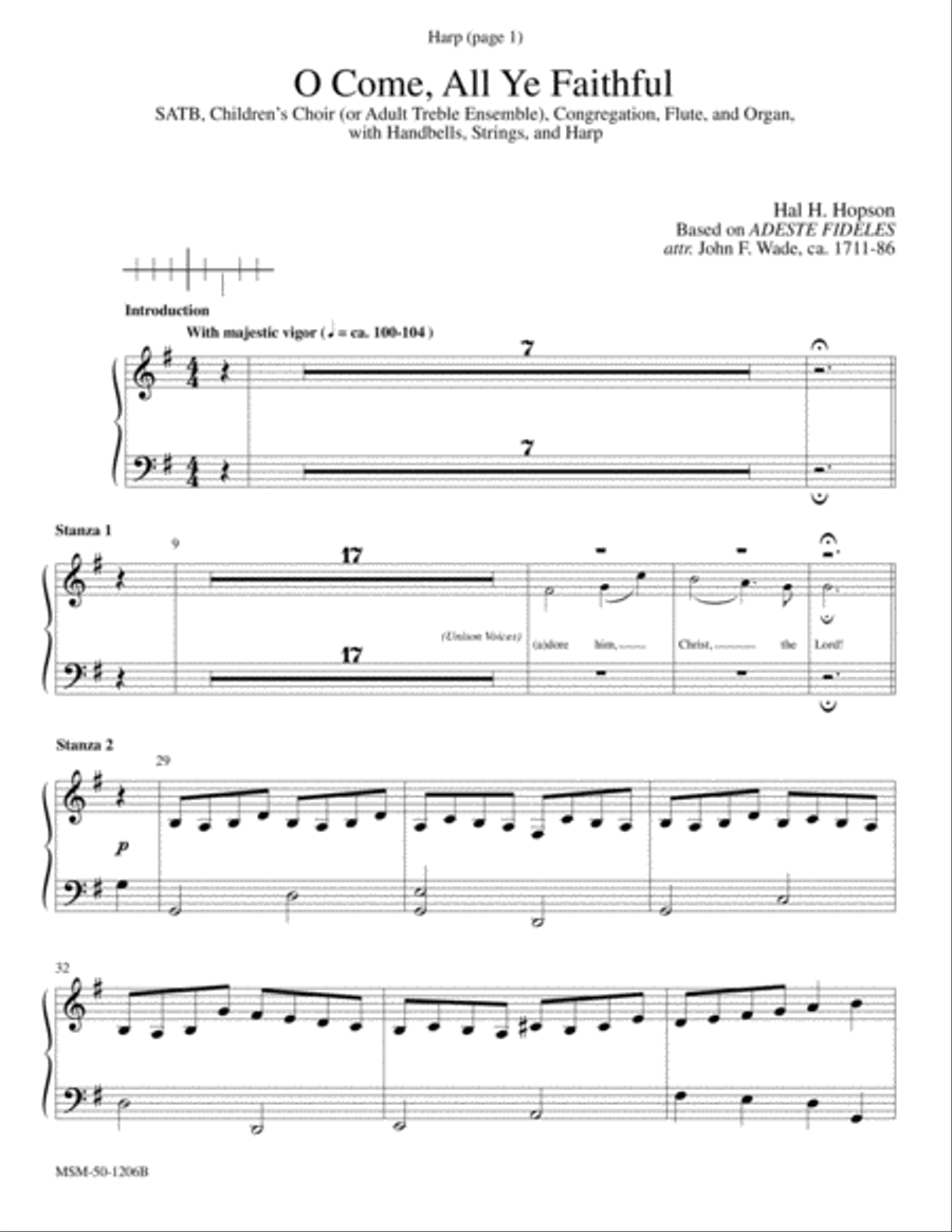 O Come, All Ye Faithful Choir scores gallery preview page 5