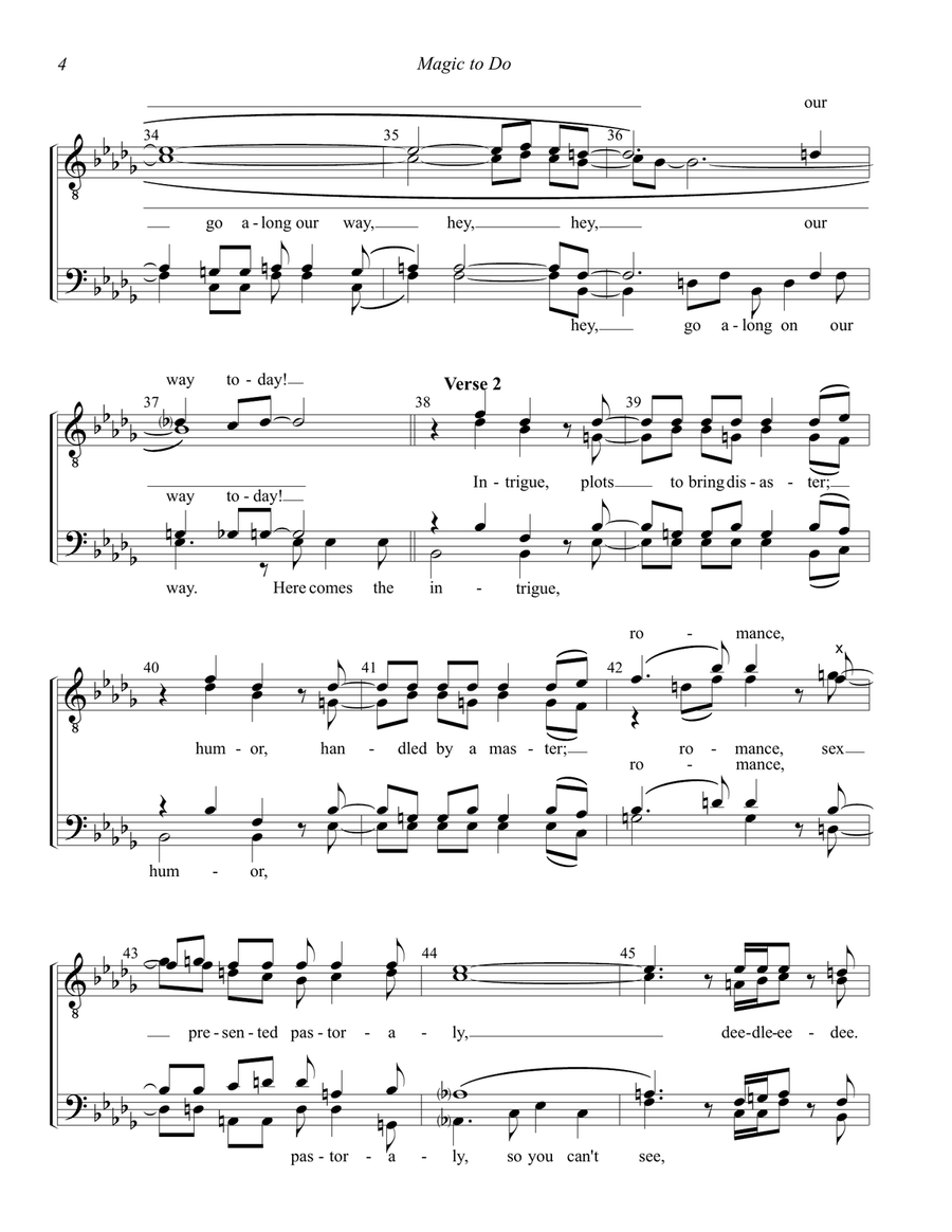 Magic To Do 4-Part scores gallery preview page 4