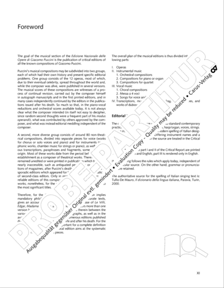 Edizione Nazionale delle Opere di Giacomo Puccini. II. Instrumental music; 1. Works for orchestra (vol. II/1) Score scores gallery preview page 12