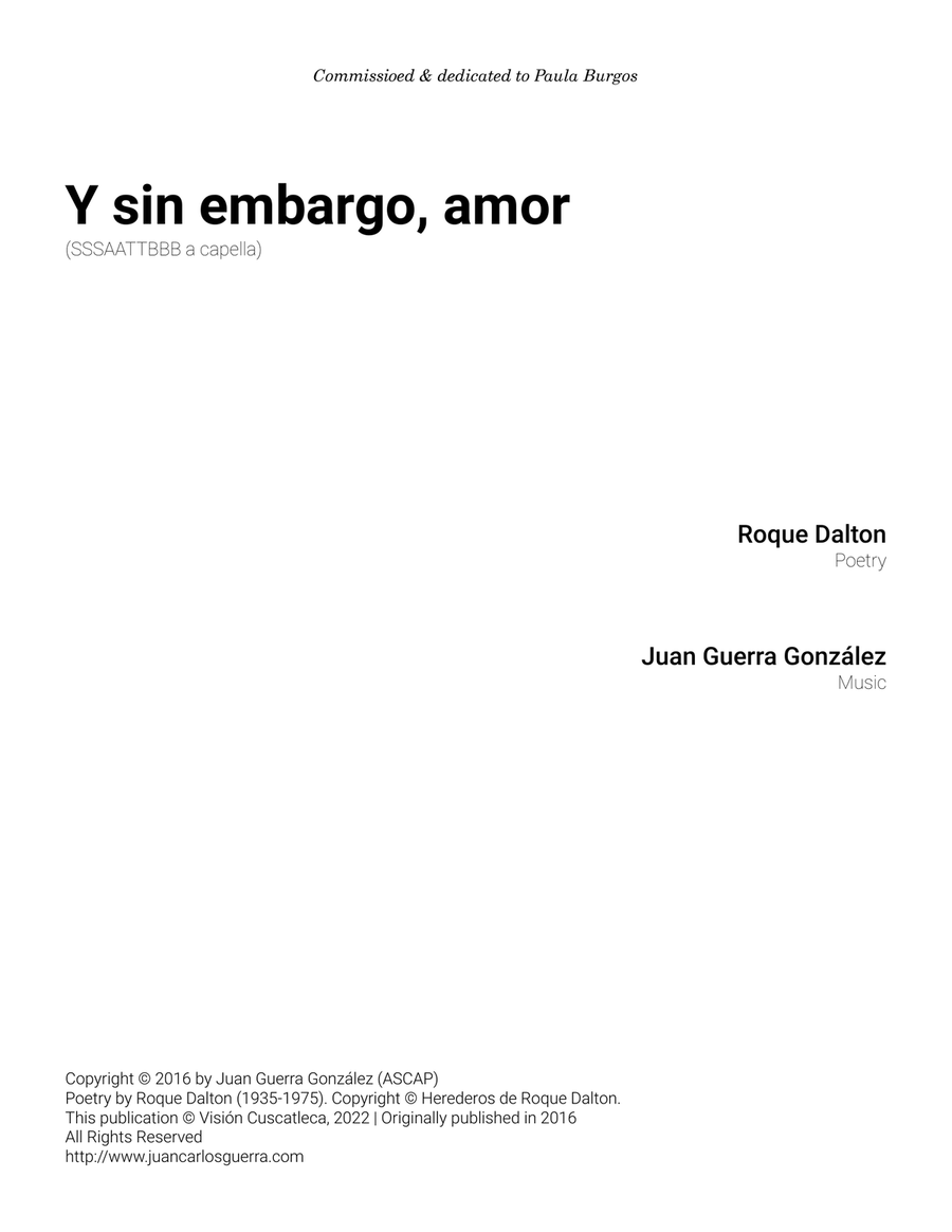 Y sin embargo amor Divisi scores gallery preview page 1