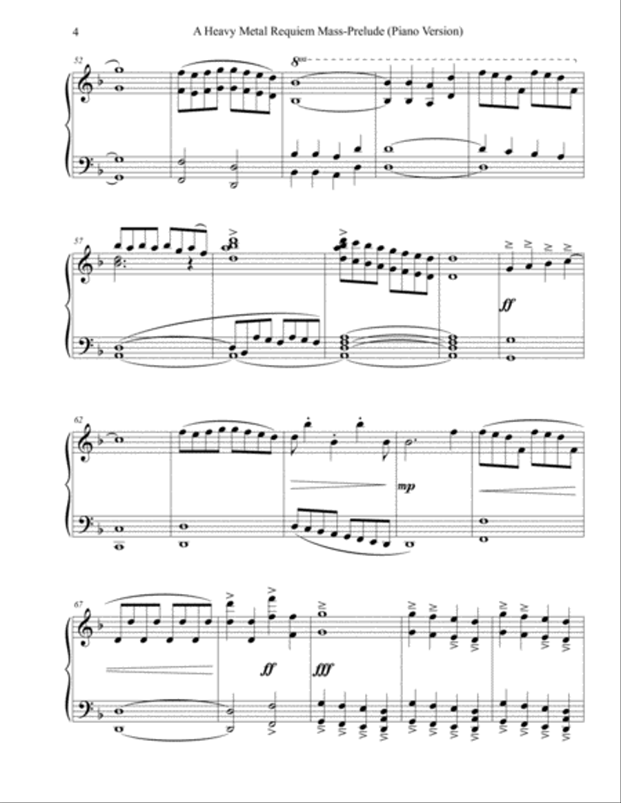 A Heavy Metal Requiem Mass-Prelude Piano Solo scores gallery preview page 4