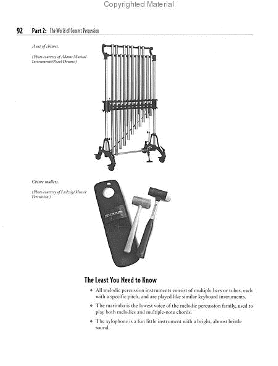 The Complete Idiot's Guide to Playing Percussion Percussion scores gallery preview page 3