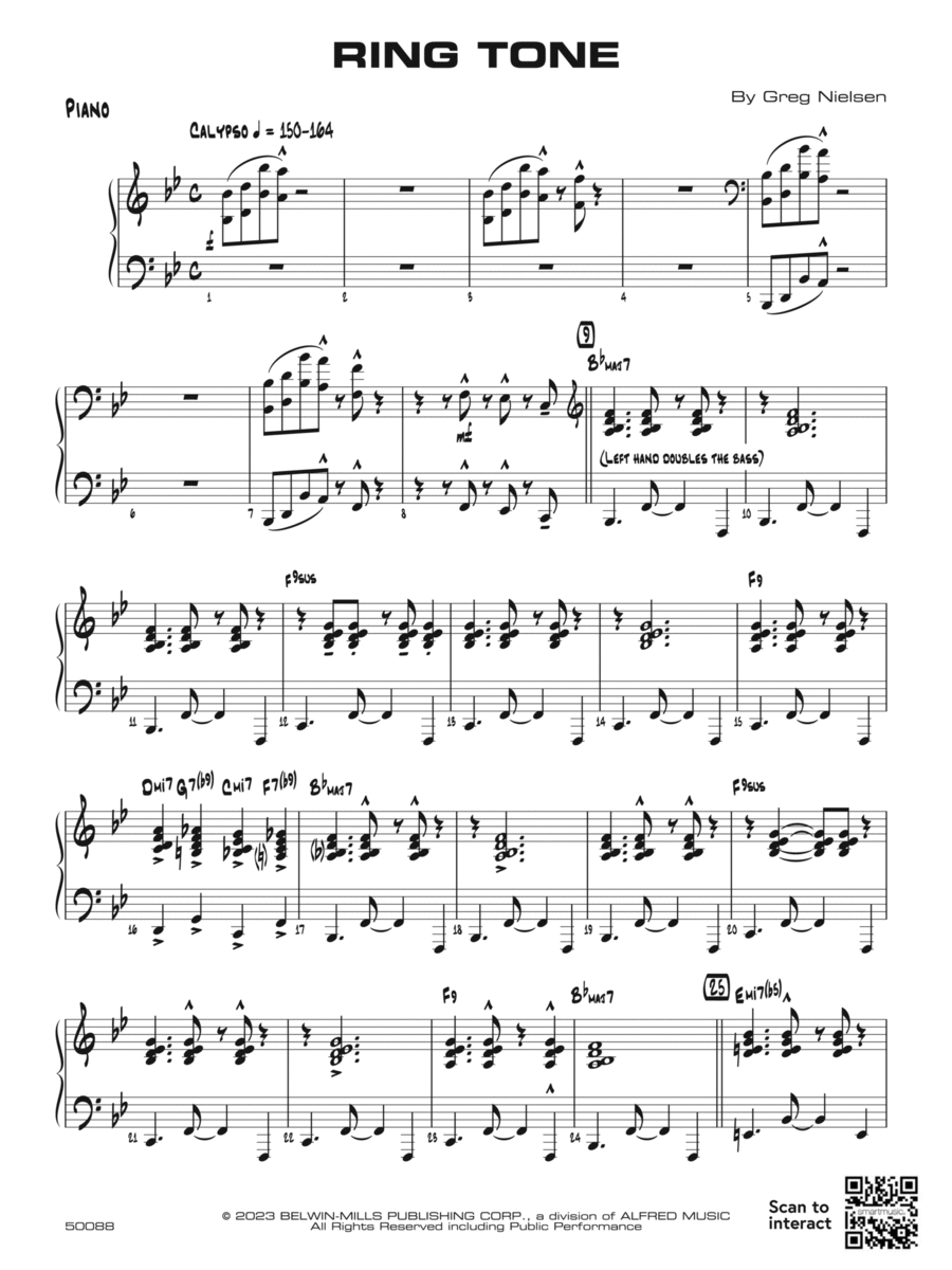 Ring Tone: Piano Accompaniment Jazz Ensemble scores gallery preview page 1