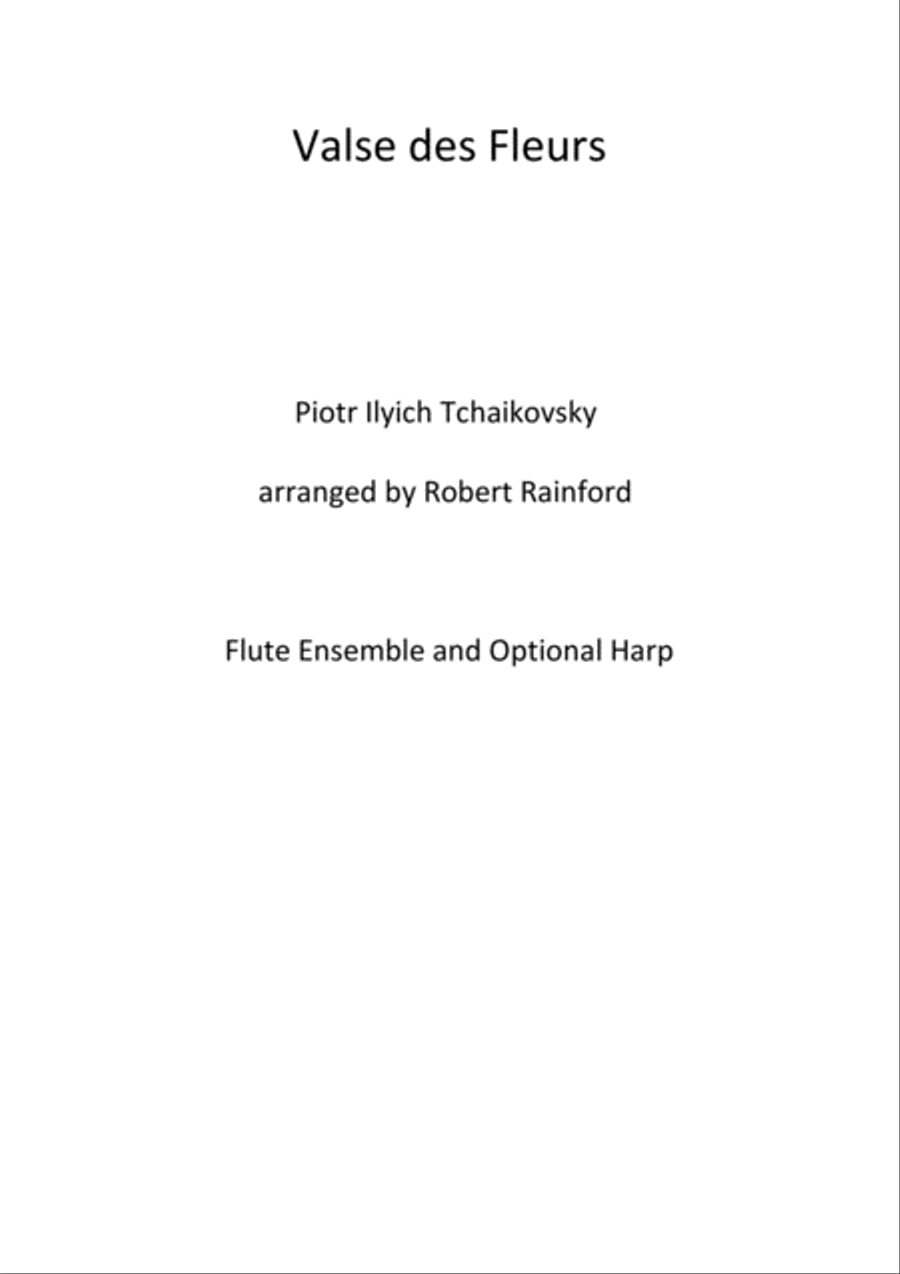 Valse des Fleurs Valse des Fleurs Flute scores gallery preview page 1