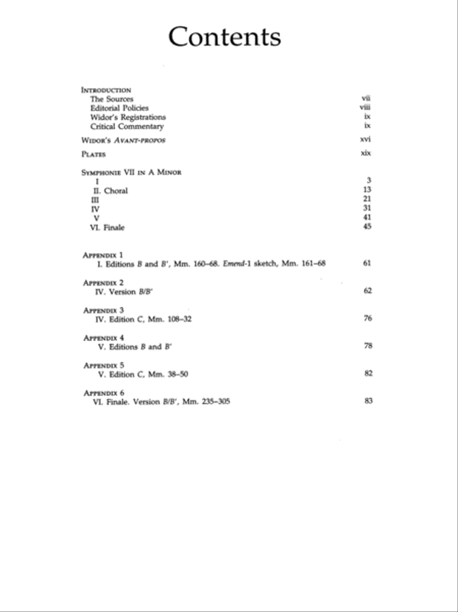 Symphonie VII in A Minor Organ scores gallery preview page 2