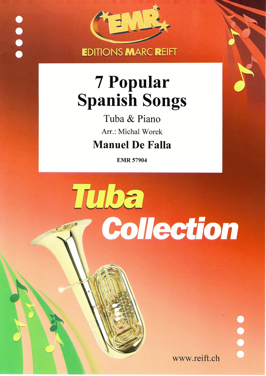 7 Popular Spanish Songs 7 Popular Spanish Songs Tuba scores gallery preview page 1