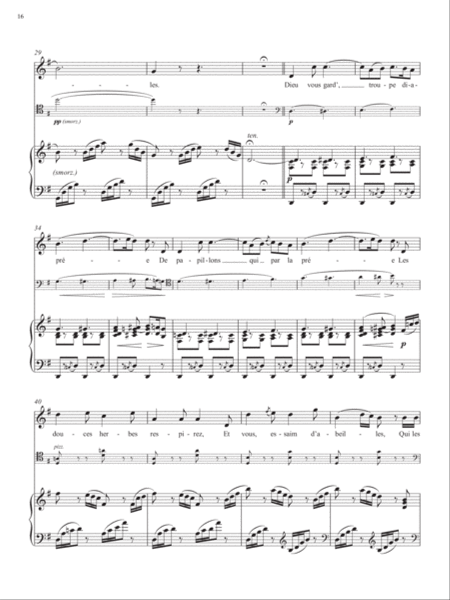 Op. 37, No. 3: Dieu vous gard' messagers fidèles from Songs of Gouvy, V1 Piano Accompaniment scores gallery preview page 4