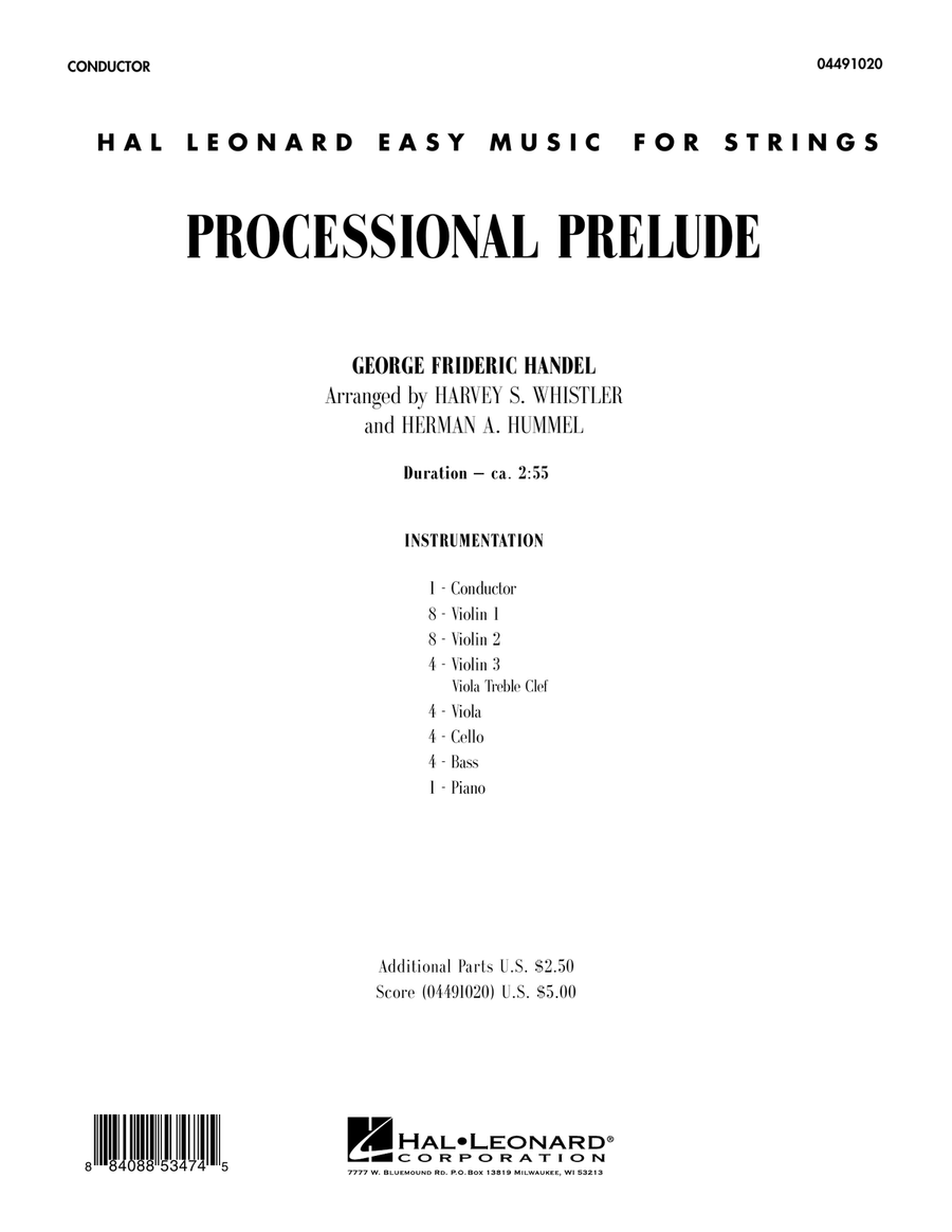 Processional Prelude - Full Score Orchestra scores gallery preview page 1