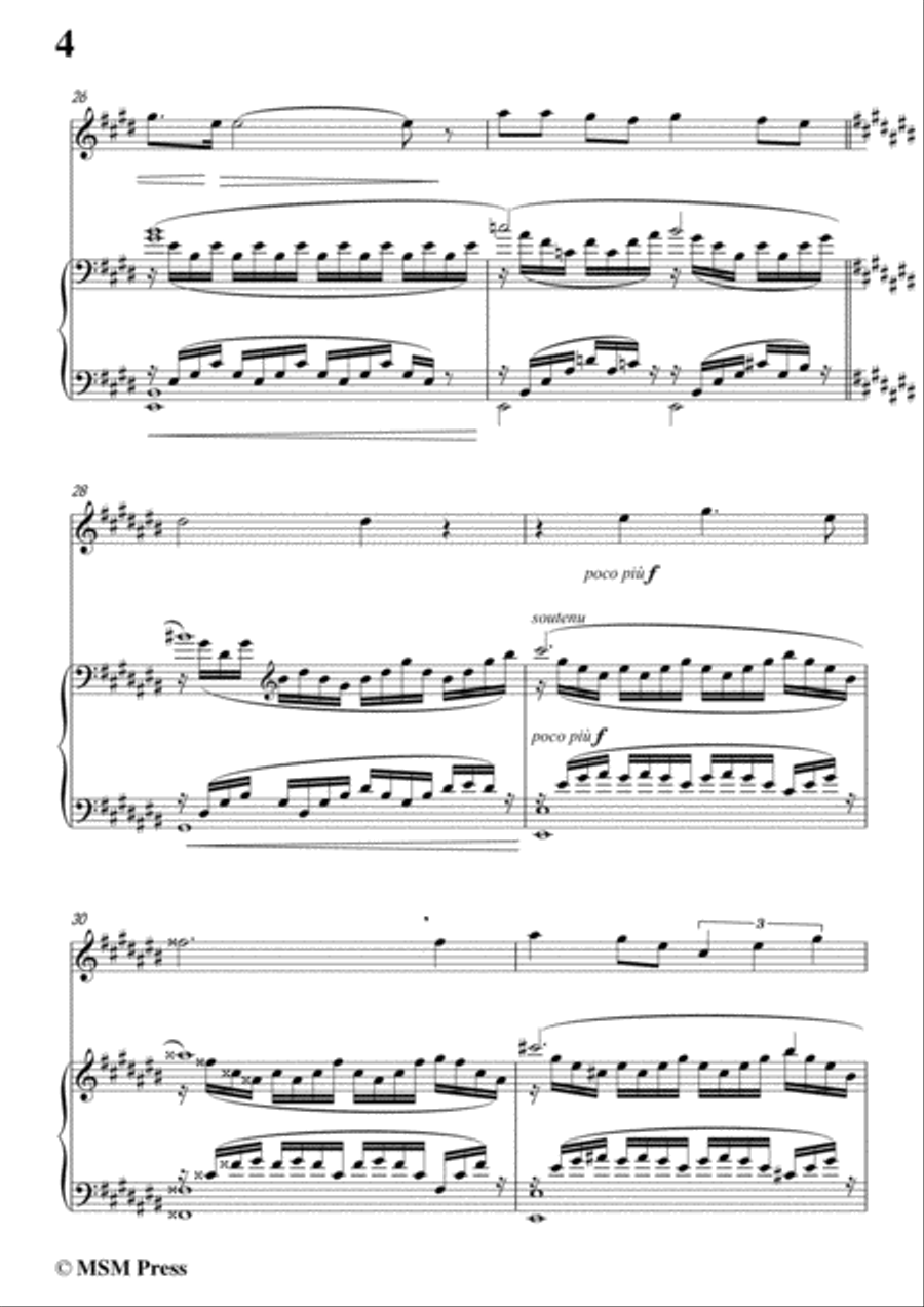 Duparc-Phidylé,for Violin and Piano,for Voice and Piano Voice Solo scores gallery preview page 6